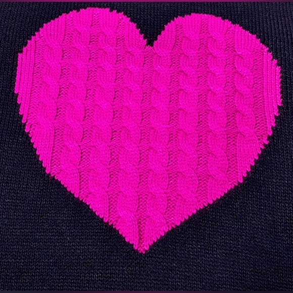 Heart Crewneck Knitted Sweater- size xxl - Picture 3 of 12